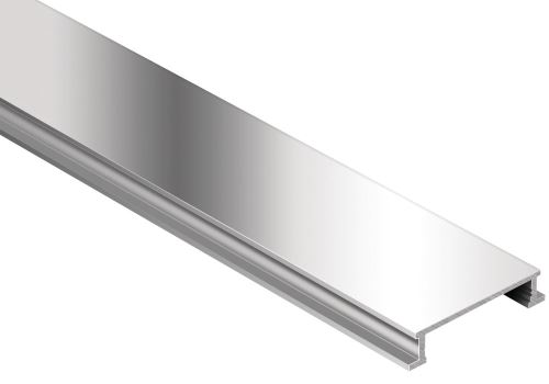 Schlüter-DESIGNLINE-ACG listela, hliník elox chrom lesk, v: 6 mm, š: 25 mm, d: 2,5 m
