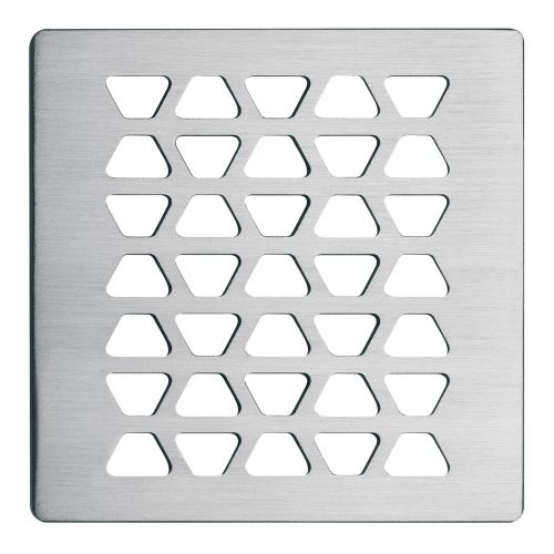 Schlüter-KERDI-DRAIN rošt, nerez kartáč V2A, 10x10 cm, D2 Trapezoid, 1 ks