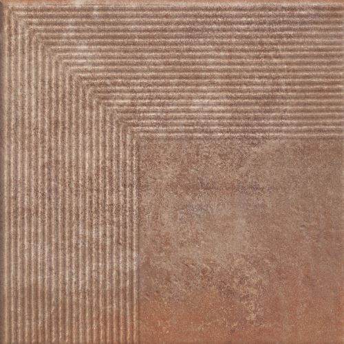Dlažba Scandiano Rosso, schod. roh., 30x30 cm