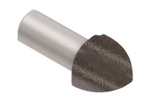 Schlüter-RONDEC-TS vnější růžek, hliník komaxit strukt. světlý antracit, v: 12,5 mm, 1 ks
