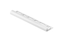 Schlüter-RONDEC-AC ukonč. lišta "C", hliník komaxit brilantní bílá mat, v: 12,5 mm, d: 3 m