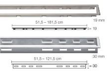 Schlüter-KERDI-LINE-B rošt žlabu, nerez lesk V2A, v: 19 mm, d: 0,5 m (5)