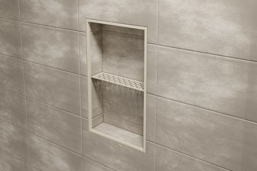 Schlüter-SHELF-N-S1 police do sprchy, šedá, 300x87 mm, 1 ks, Wave