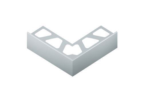 Schlüter-BARA-RTC vněj. růžek 90 st., kom. šedá metalíza, v: 20 mm, v2: 100 mm, 1 ks