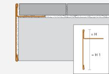 Schlüter-SCHIENE-STEP-EB na prac. desky, kartáč V2A flexi, v: 9 mm, v2: 30 mm, d: 2,5 m (1)